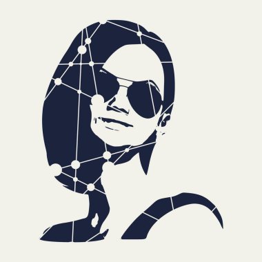 Güzel bayan portresi.