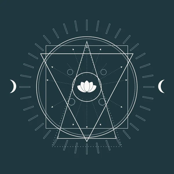 Mystical occult symbol. — Stock Vector