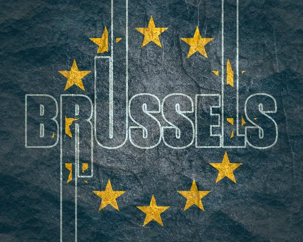 Nome della città di Bruxelles . — Foto Stock