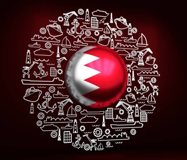 Kargo portu illüstrasyonu