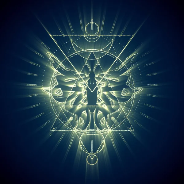 Misztikus okkult szimbólum. — Stock Fotó