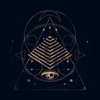 Gizemli okült sembolü.