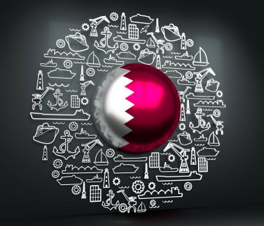 Kargo portu illüstrasyonu