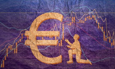 Dua eden iş adamı pozu.