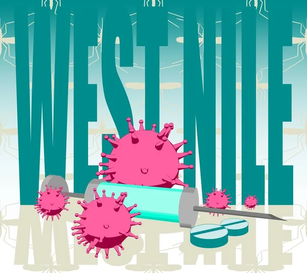 West Nile sjukdom — Stock vektor