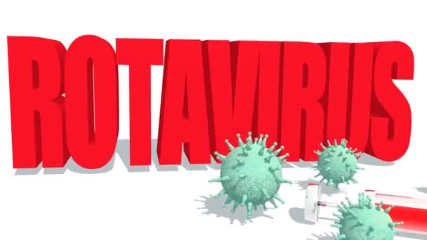 Conceito de doença por rotavírus — Vídeo de Stock