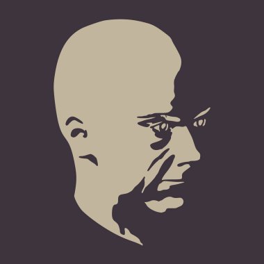 Erkek yüzü silueti