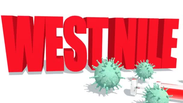 Koncepce západonilské choroby — Stock video