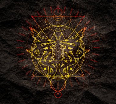 Gizemli okült sembolü.