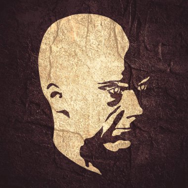 Erkek yüzü silueti