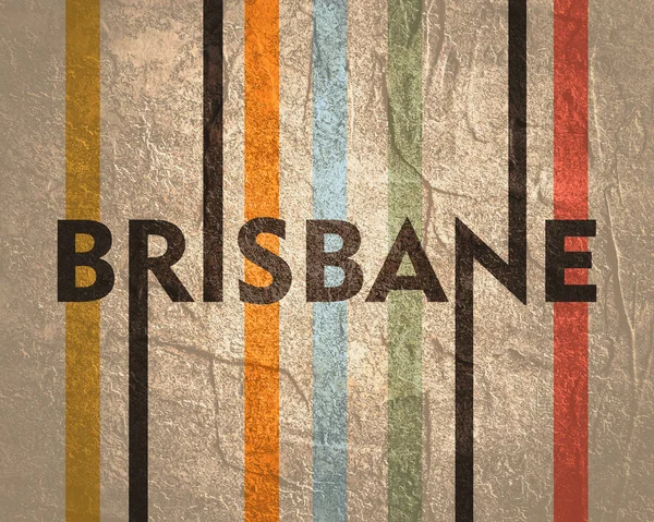 Název města Brisbane. — Stock fotografie