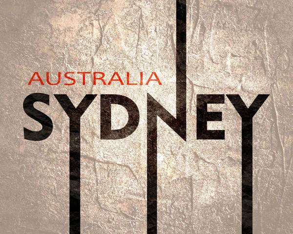 Sydney city name. — Stock Photo, Image