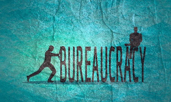 Illustrazione del concetto di burocrazia . — Foto Stock