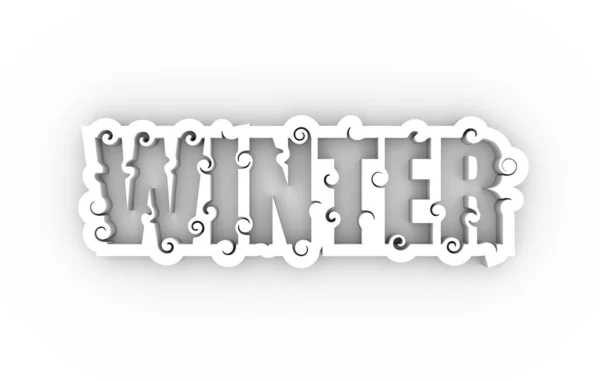 Illustration winter season. — Stock Photo, Image