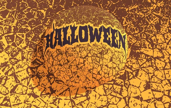 Briefmarke mit Halloween-Text — Stockfoto