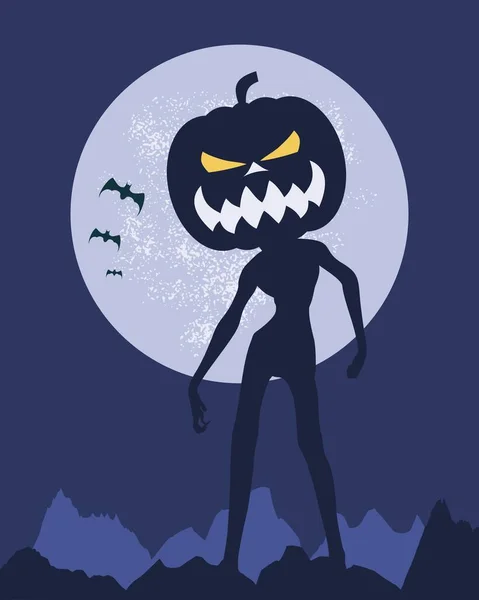 Affiche vacances Halloween — Image vectorielle