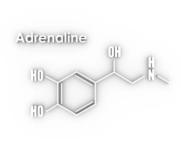 Formel-Hormon Adrenalin. — Stockfoto