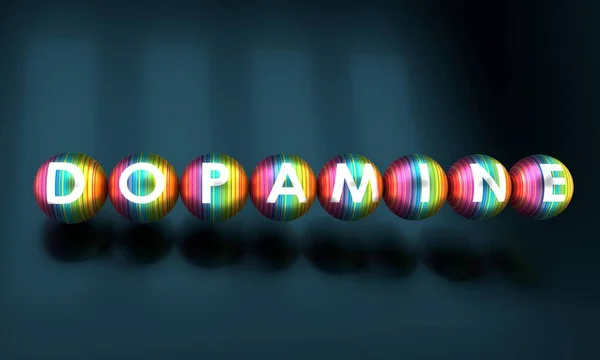 Concepto de dopamina hormonal . —  Fotos de Stock