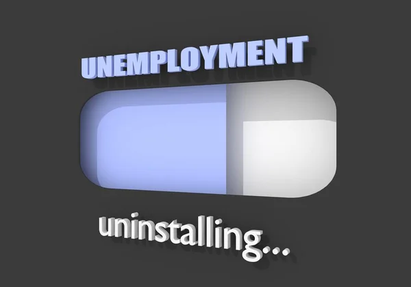 Medidor da taxa de desemprego — Fotografia de Stock