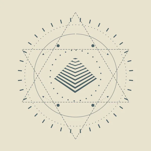 Symbole occulte mystique. — Image vectorielle