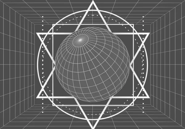 Geometría Mística Esotérica — Foto de Stock