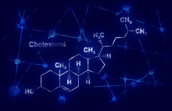 콜레스테롤의 공식. — 스톡 사진