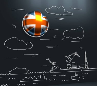 Kargo portu illüstrasyonu