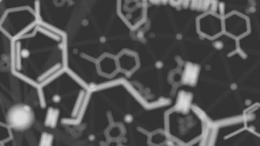 Melatonin hormon molekülü.