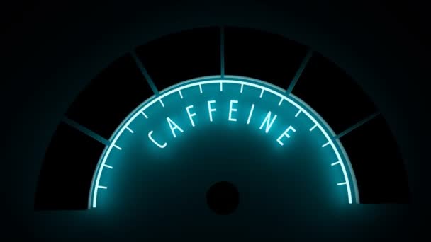 Processo de medição de cafeína — Vídeo de Stock