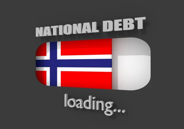 National debt concept — Stock Photo, Image