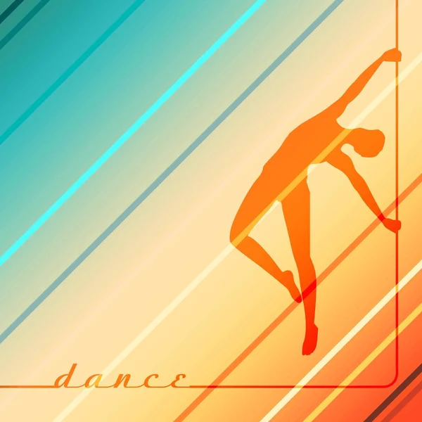 Pole Dance Silhouette — Stockvektor