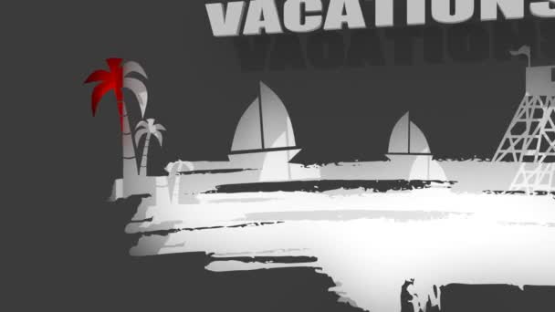 Concept de chargement des vacances — Video