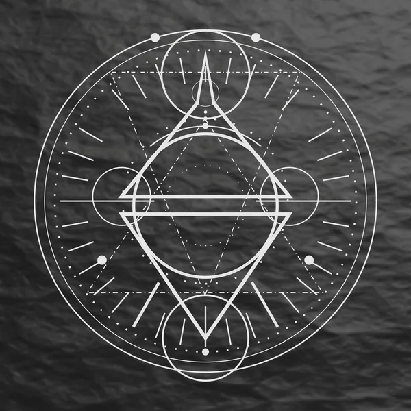 Mystiek occult symbool. — Stockvector