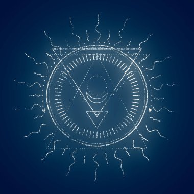 Gizemli okült sembolü.