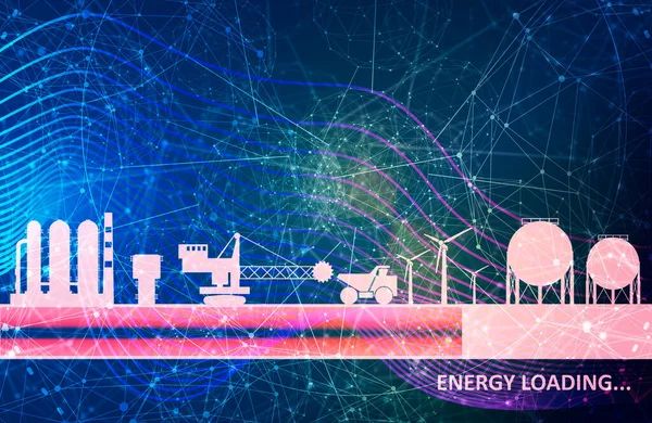 Ilustración del concepto industrial — Foto de Stock