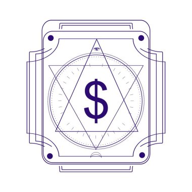 Gizemli okült sembolü.