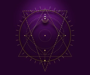 Gizemli okült sembolü.