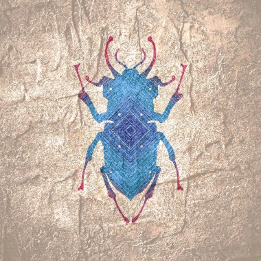 Soyut böcek çizimi