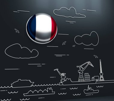 Kargo portu illüstrasyonu