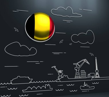 Kargo portu illüstrasyonu