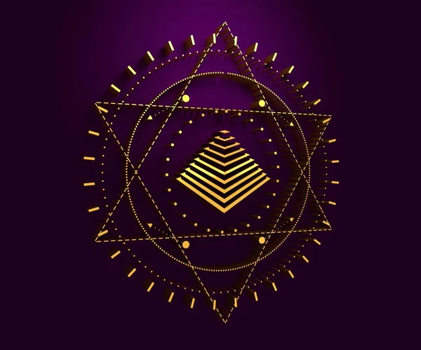 Mystical occult symbol. — Stock Photo, Image