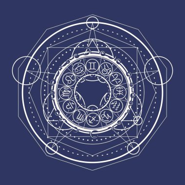 Gizemli okült sembolü.