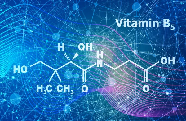 Rumus asam pantothenic — Stok Foto