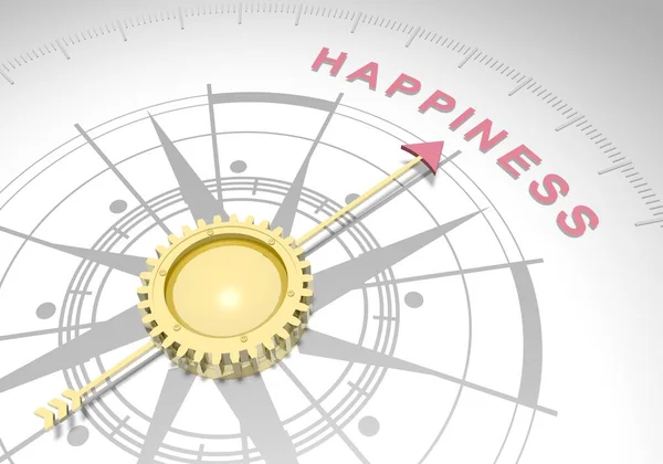 Felicidade ou nível de satisfação — Fotografia de Stock