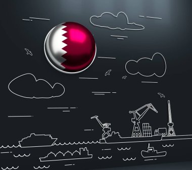 Kargo portu illüstrasyonu