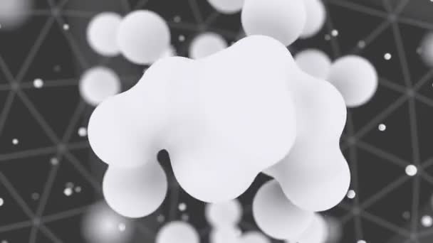 Молекула і зв'язок фону . — стокове відео