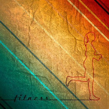 Koşan kadın silueti