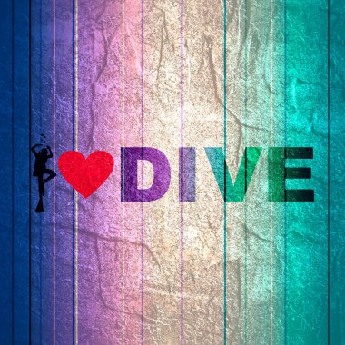 Dalış sporu konsepti