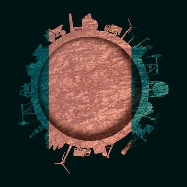 Sektöre bağlı siluetlerle çember