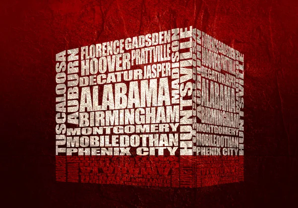 Ciudades del estado de Alabama — Foto de Stock